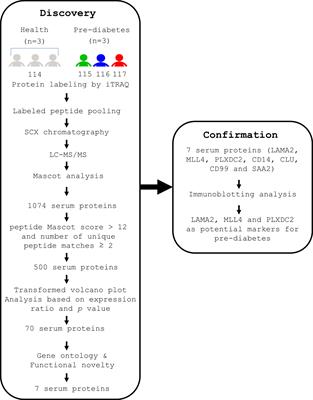 Identification of Novel Biomarkers for Pre-diabetic Diagnosis Using a Combinational Approach